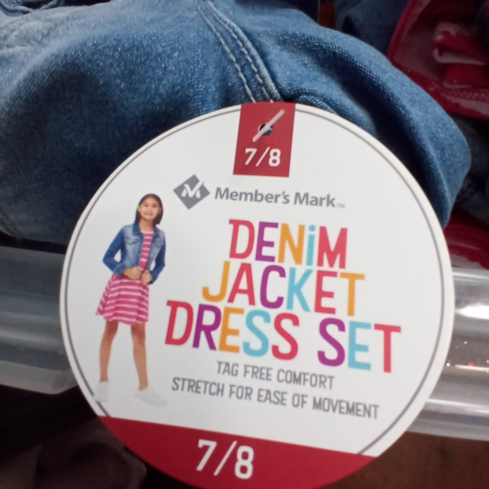 Girls size 7/8 Dress with denim Jacket